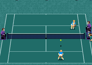 GrandSlam - The Tennis Tournament '92 (Japan) In game screenshot